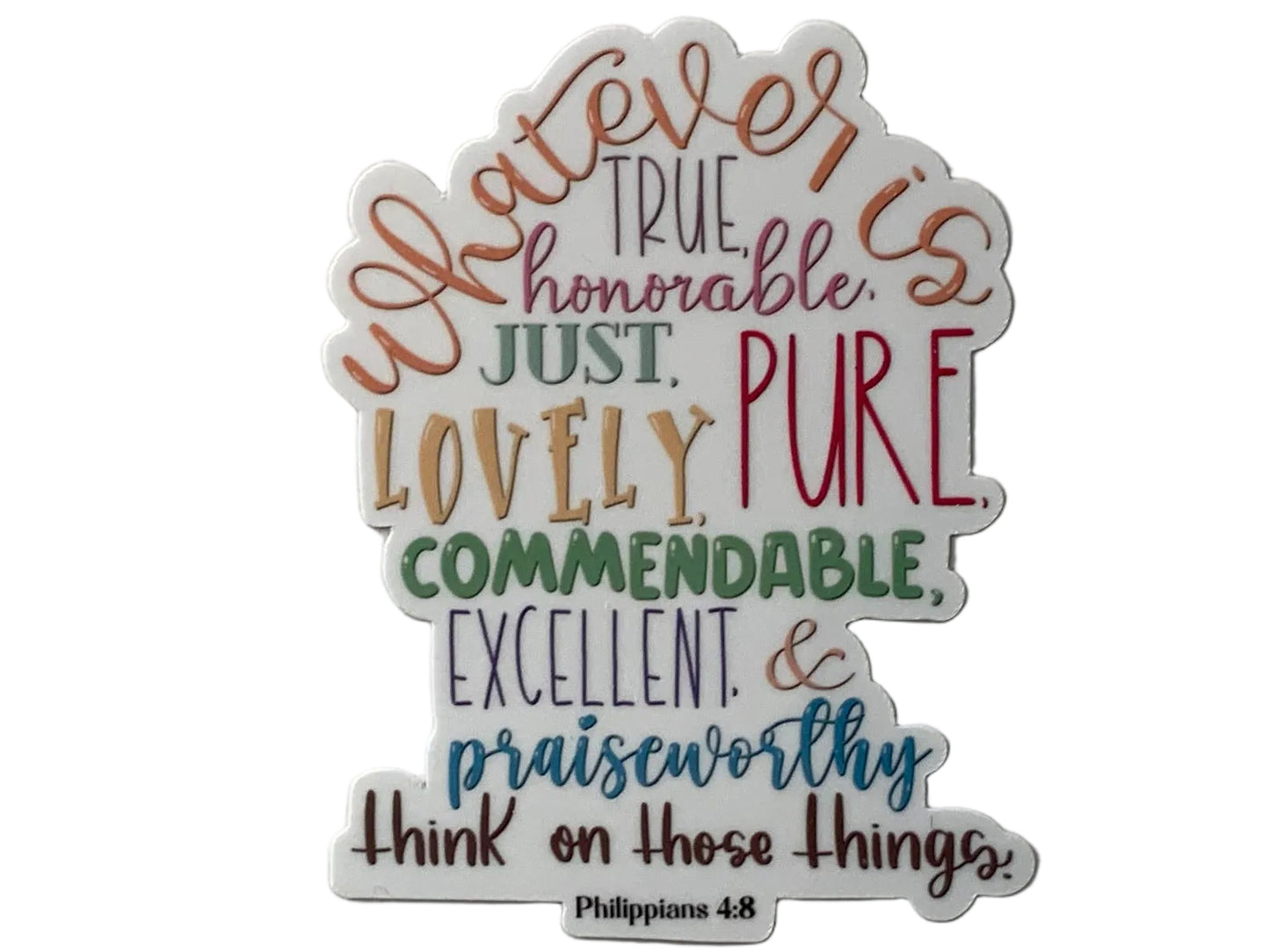 Phil. 4:8 Sticker