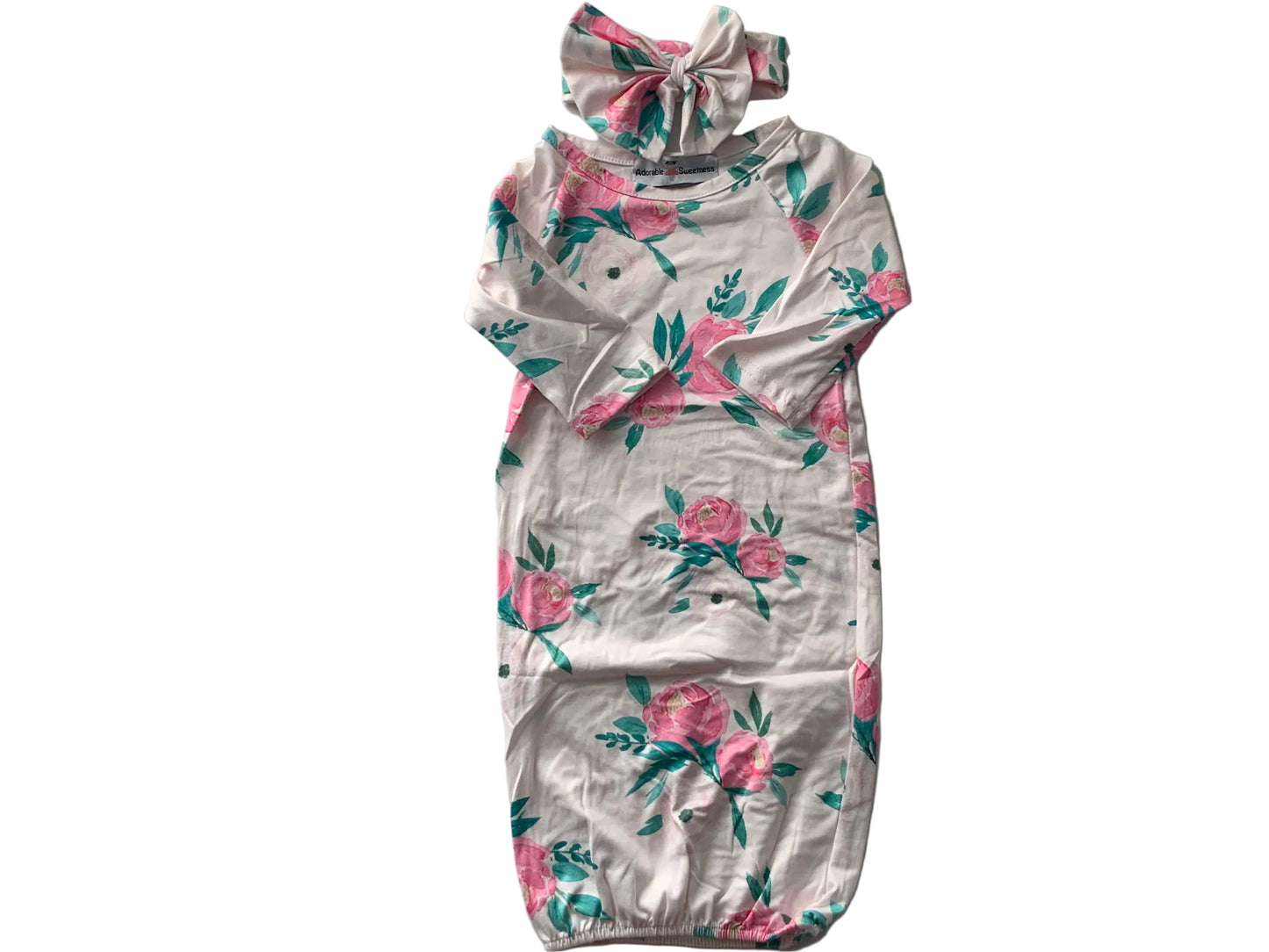 Infant Girls Pink Baby Gown