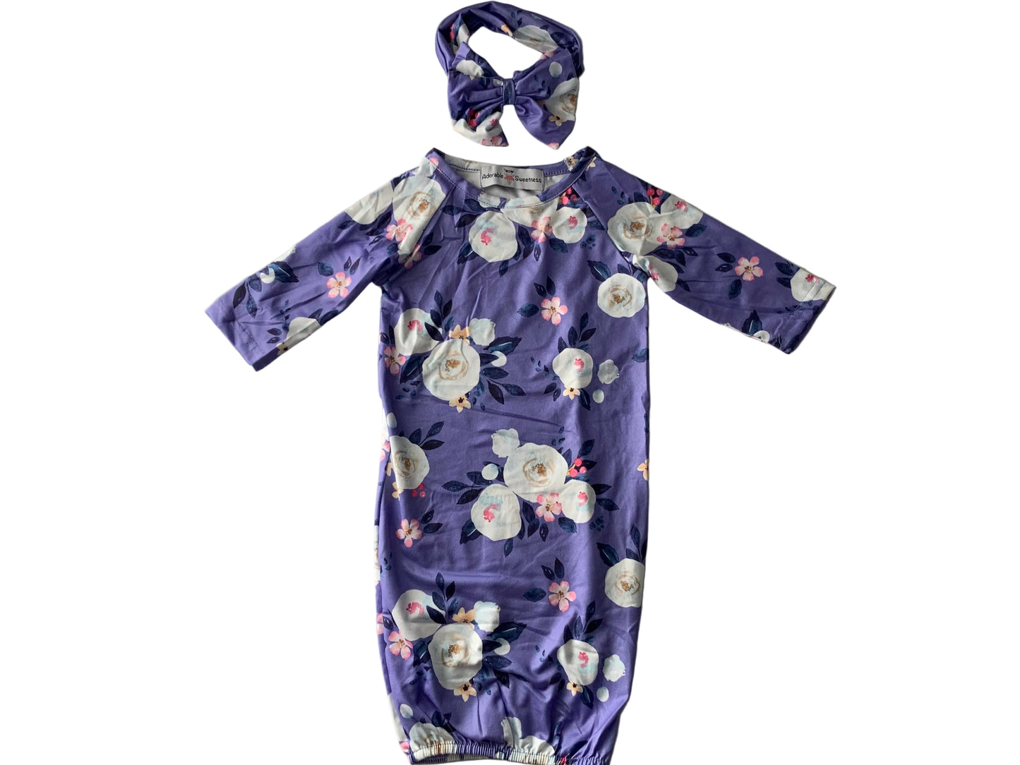 Infant Girls Lavender Baby Gown