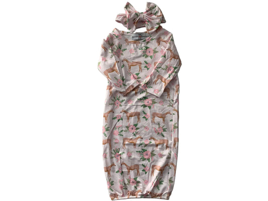 Infant Girls Cowgirl Baby Gown