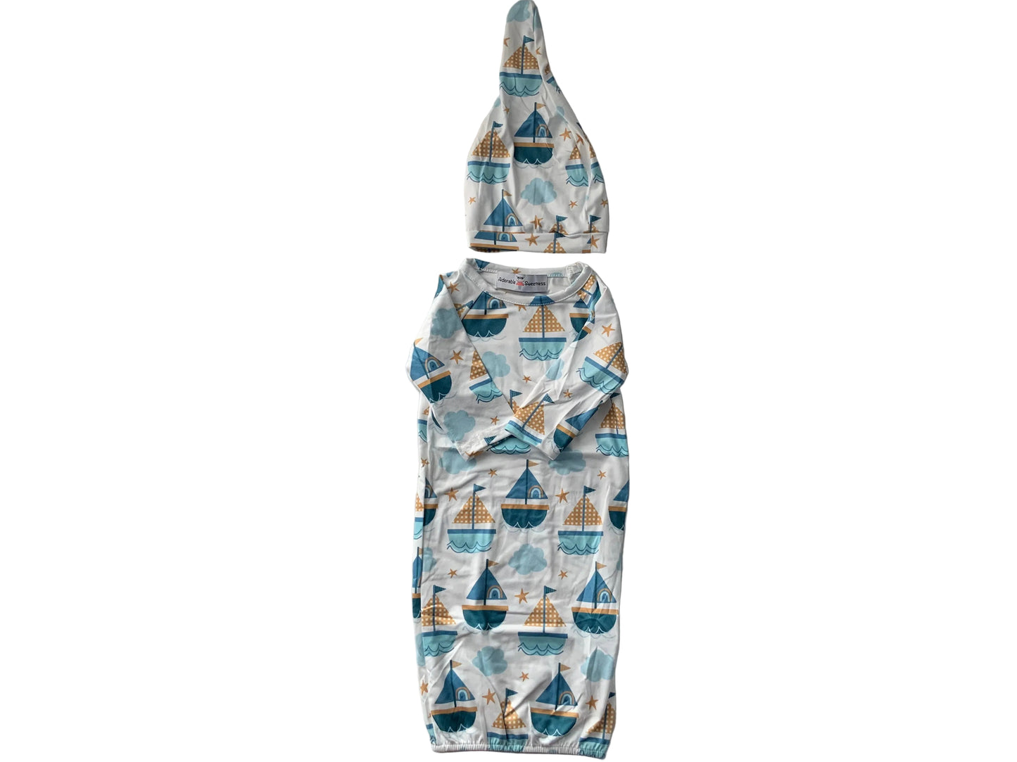 Infant Boys Blue Sailboat Fit