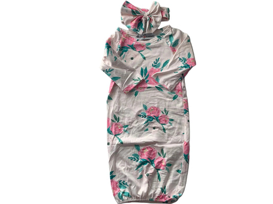 Infant Girls Pink Baby Gown