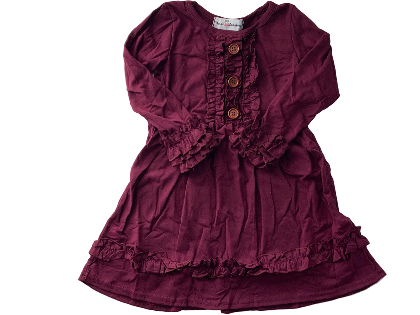 Ruffle Plum Dress